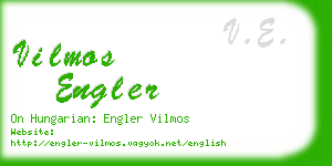 vilmos engler business card